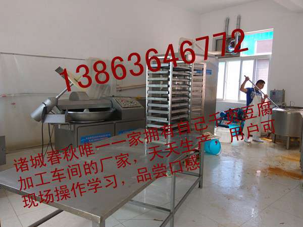 能夠把千頁豆腐做成香腸的機器13863646772春秋千頁豆腐灌腸機，真空灌裝機