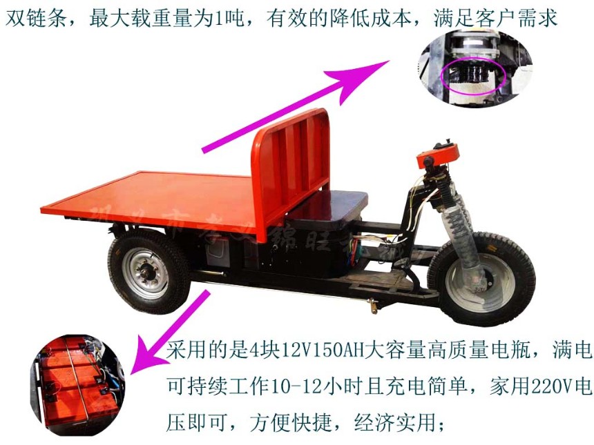 2T電動(dòng)平板車(chē)適用于礦業(yè)，電動(dòng)平板車(chē)無(wú)噪音