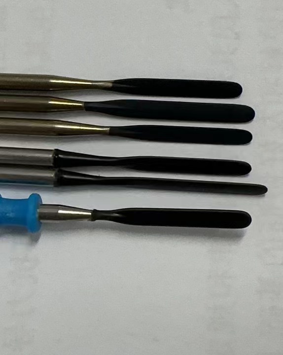 高頻電刀電筆防粘涂層，防粘不粘黏，切割順暢，不造成熱損傷