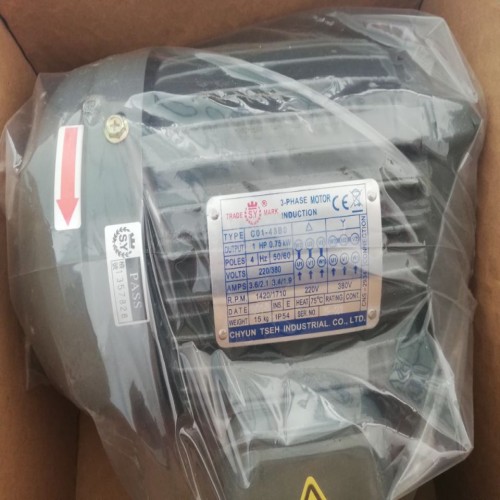 臺(tái)灣群策臥式5HP-4P-30L大花鍵電機(jī)220V/380V
